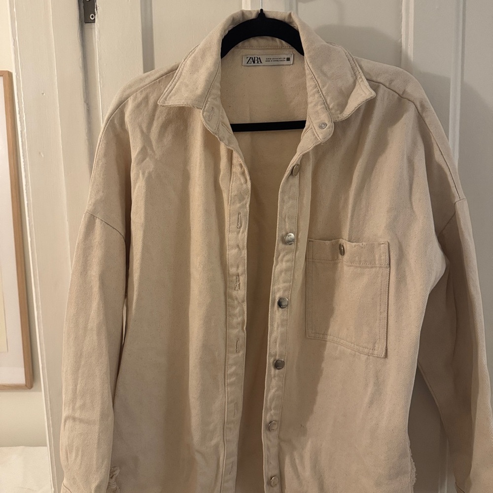 Cream Overshirt / Jacket